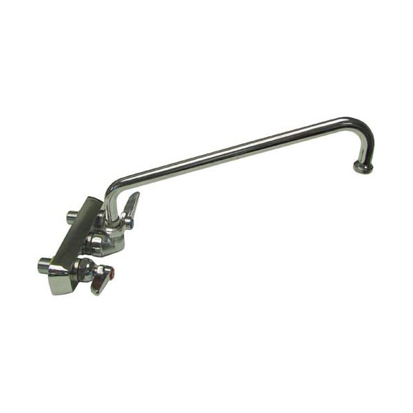 T&S Brass Faucet, 4"Wall , 12"Spt, Leadfree 1118 - main